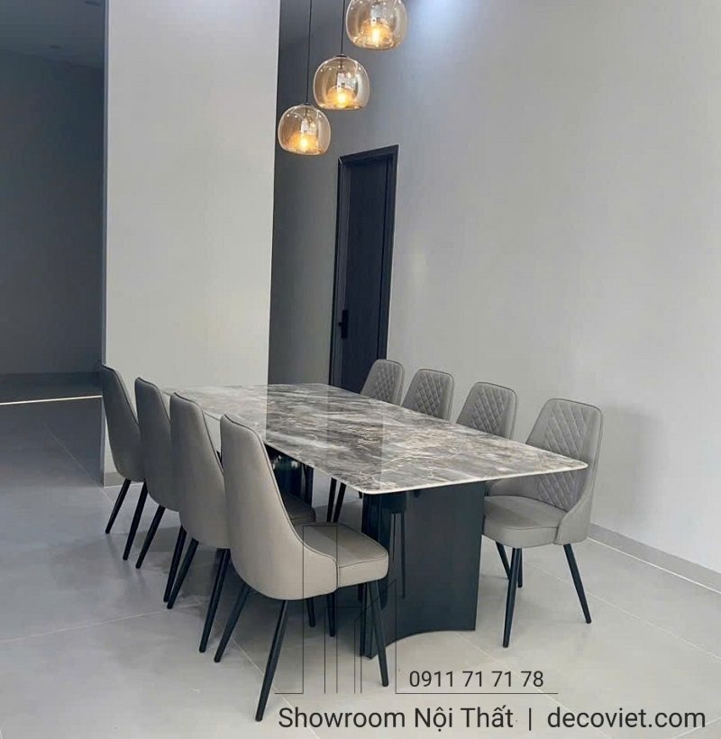 Bàn Ăn 8 Ghế Mặt Đá Nhập Khẩu 2422S