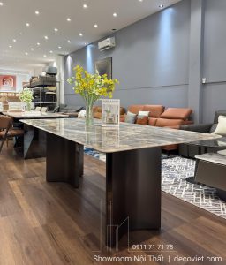 Bàn Ăn 8 Ghế Mặt Đá Nhập Khẩu 2796S