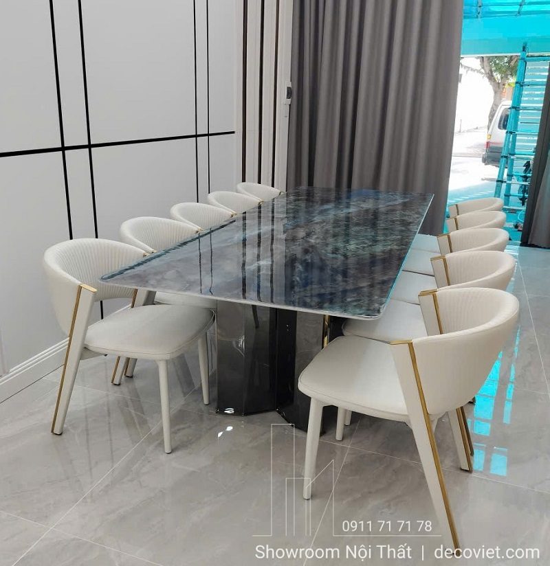 Bàn Ăn Cao Cấp 2m6 10 Ghế 2812S