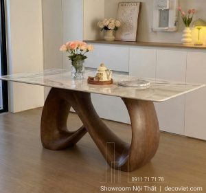 Bàn Ăn Chân Gỗ 6 Người 3022S