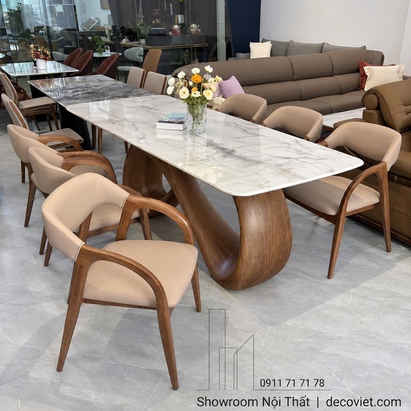 Bàn Ăn Chân Gỗ 6 Người 3022S