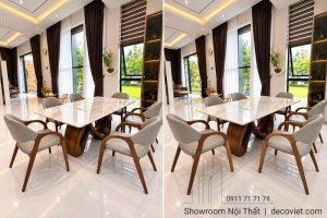 Bàn Ăn Chân Gỗ 6 Người 3022S