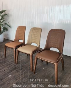 Bàn Ăn Chân Gỗ Mặt Đá 8 Ghế 2443S