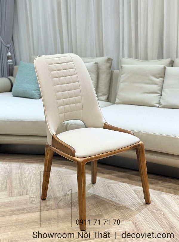 Bàn Ăn Chân Gỗ Mặt Đá 8 Ghế 2443S