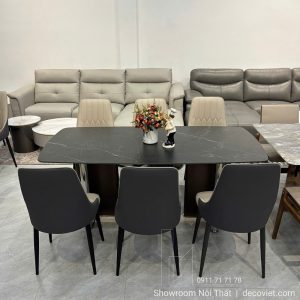 Bàn Ăn Chân Inox 6 Người 3031S