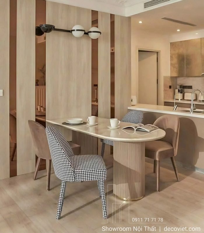 Bàn Ăn Chung Cư 4 Ghế Đẹp 2932S