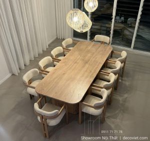 Bàn Ăn Gỗ 10 Ghế Hiện Đại 2843S