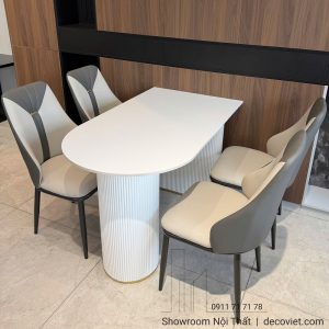 Bàn Ăn Gỗ 4 Ghế Nhỏ Gọn 2949S