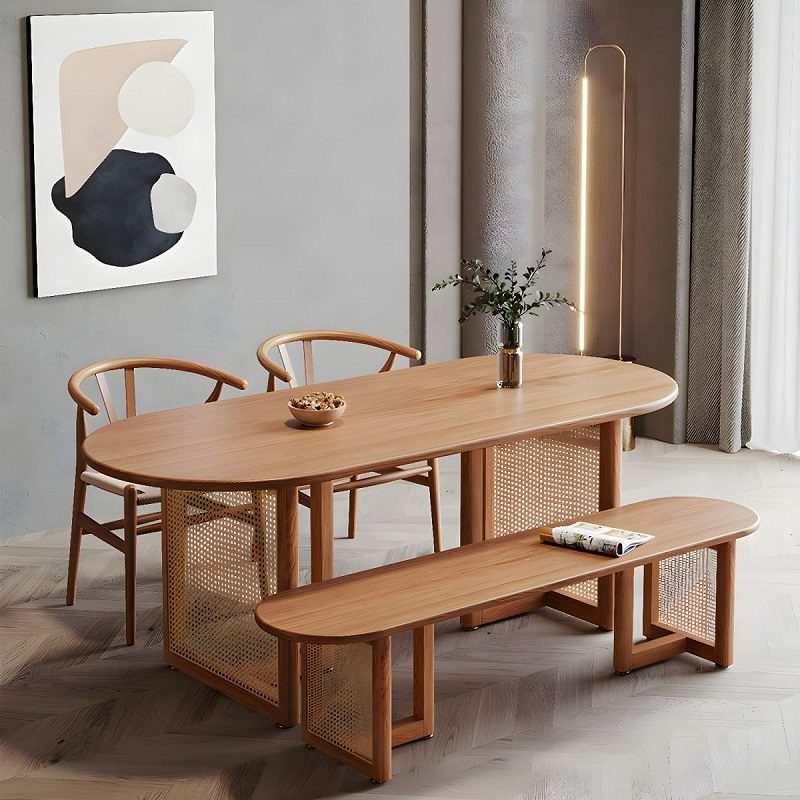 Bàn Ăn Gỗ Đẹp Hiện Đại 2673S