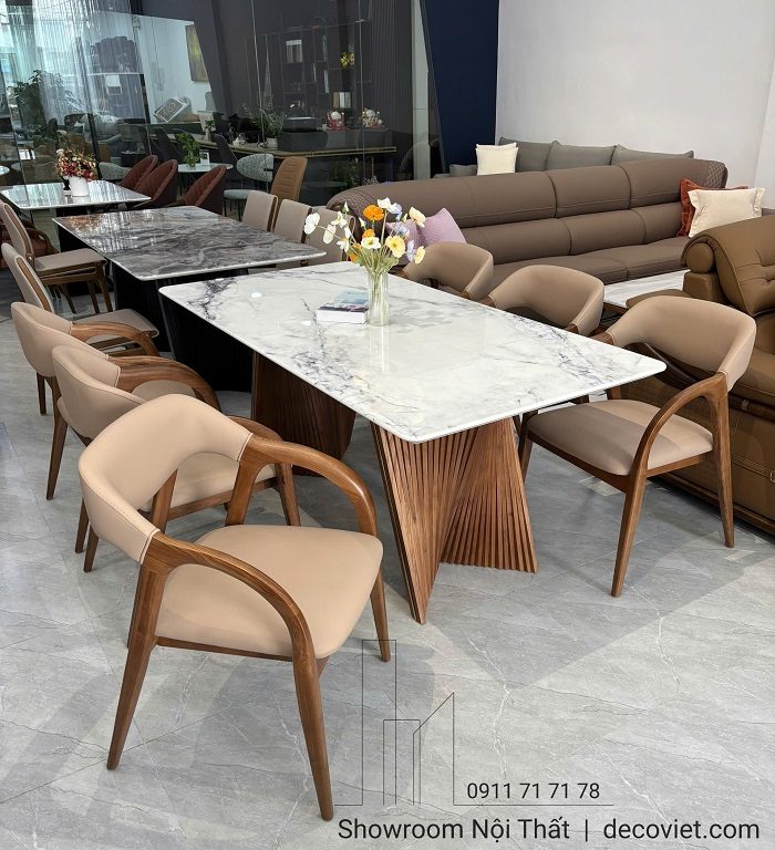 Bàn Ăn Gỗ Mặt Đá Hiện Đại 2927S