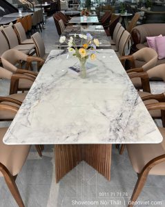 Bàn Ăn Gỗ Mặt Đá Hiện Đại 2927S