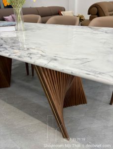 Bàn Ăn Gỗ Mặt Đá Hiện Đại 2927S