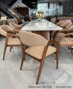 Bàn Ăn Gỗ Mặt Đá Hiện Đại 2927S