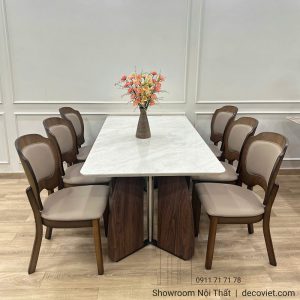 Bàn Ăn Gỗ Nhập Khẩu 6 Ghế 2837S