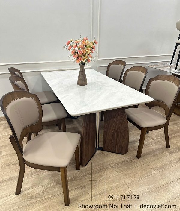 Bàn Ăn Gỗ Nhập Khẩu 6 Ghế 2837S