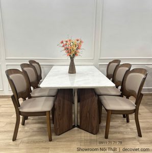 Bàn Ăn Gỗ Nhập Khẩu 6 Ghế 2837S