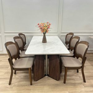 Bàn Ăn Gỗ Nhập Khẩu 6 Ghế 2837S