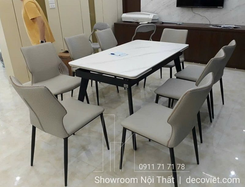Bàn Ăn Kéo Dài Mặt Đá 2m 2501S