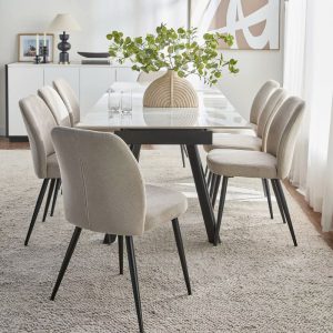 Bàn Ăn Kéo Dài Mặt Đá 2m 2501S