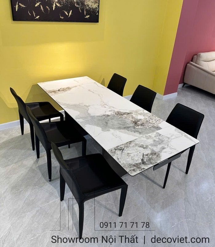 Bàn Ăn Kéo Dài Mặt Đá Hiện Đại 2521S