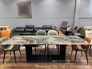 Bàn Ăn Kéo Dài Mặt Đá Tự Nhiên 2415S