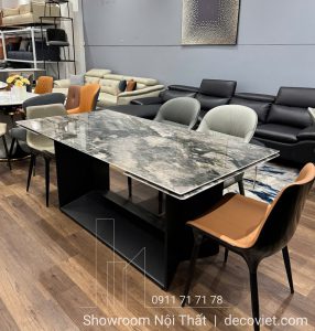Bàn Ăn Kéo Dài Mặt Đá Tự Nhiên 2415S