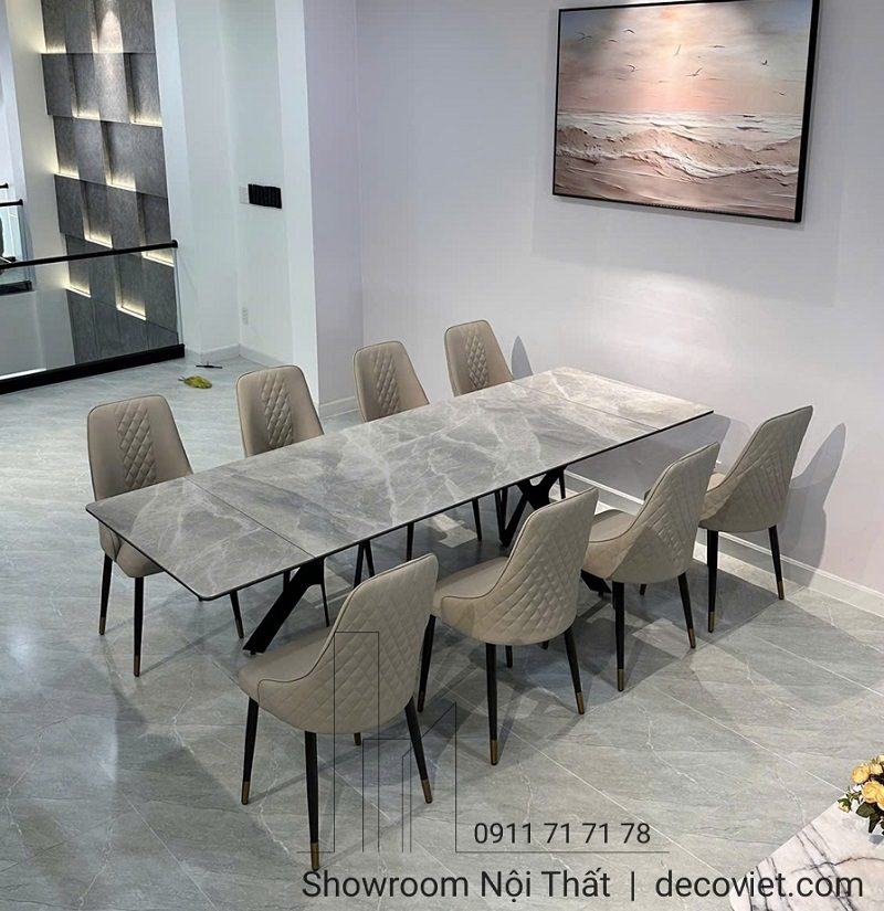 Bàn Ăn Kéo Dài Thông Minh 2m6 8 Ghế 2525S