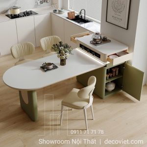 Bàn Ăn Kết Hợp Bàn Đảo Bếp 2379S
