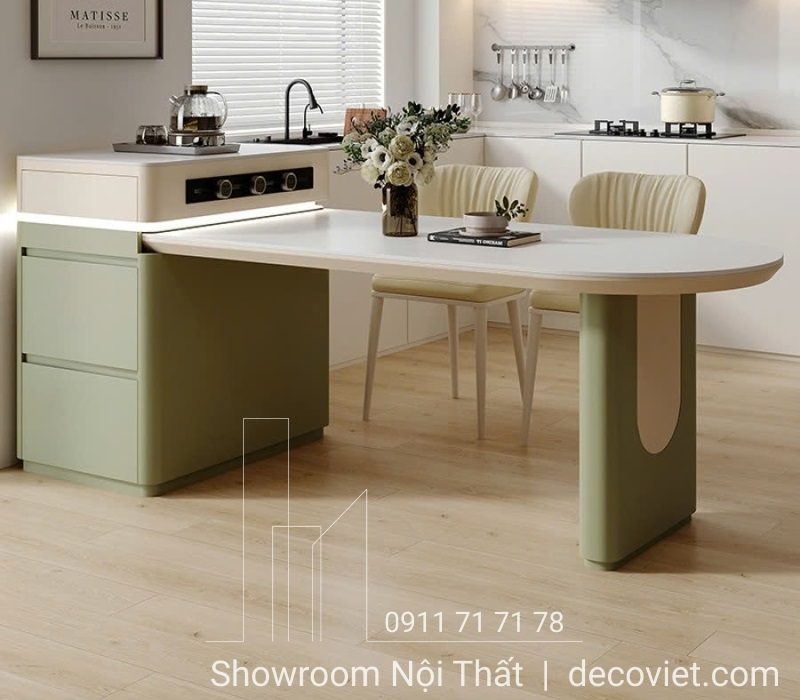 Bàn Ăn Kết Hợp Bàn Đảo Bếp 2379S