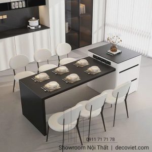 Bàn Ăn Kết Hợp Bàn Đảo Bếp 2449S