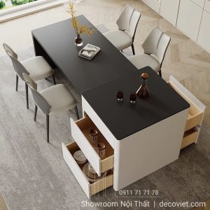 Bàn Ăn Kết Hợp Bàn Đảo Bếp 2449S