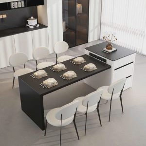 Bàn Ăn Kết Hợp Bàn Đảo Bếp 2449S