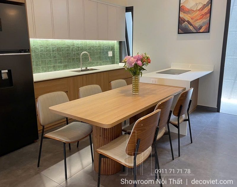 Bàn Ăn Kết Hợp Bàn Đảo Bếp 2534S