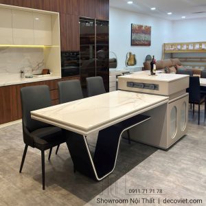 Bàn Ăn Kết Hợp Bàn Đảo Bếp 2974S