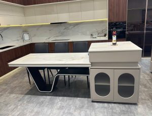 Bàn Ăn Kết Hợp Bàn Đảo Bếp 2974S