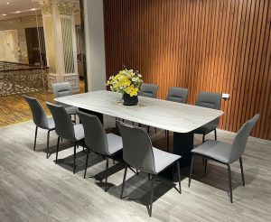 Bàn Ăn Mặt Đá 2m4 10 Ghế Hiện Đại 2511S