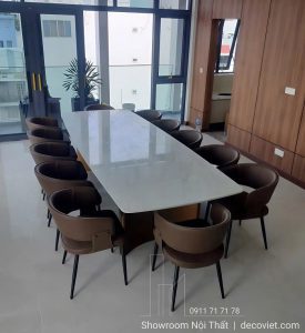 Bàn Ăn Mặt Đá 3m2 12 Ghế 2891S
