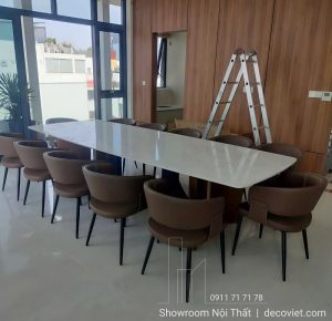 Bàn Ăn Mặt Đá 3m2 12 Ghế 2891S