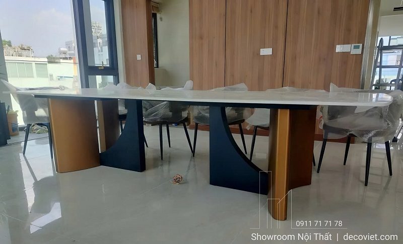 Bàn Ăn Mặt Đá 3m2 12 Ghế 2891S