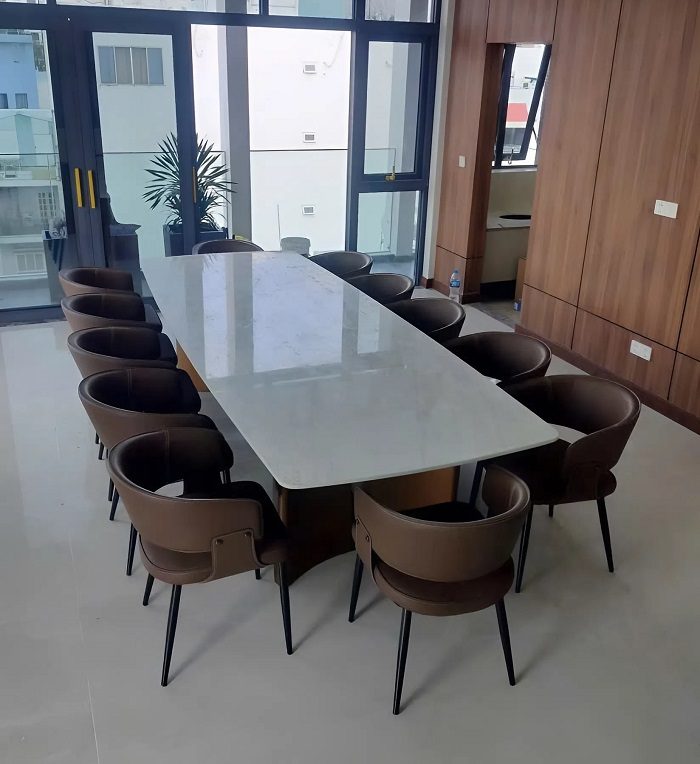 Bàn Ăn Mặt Đá 3m2 12 Ghế 2891S