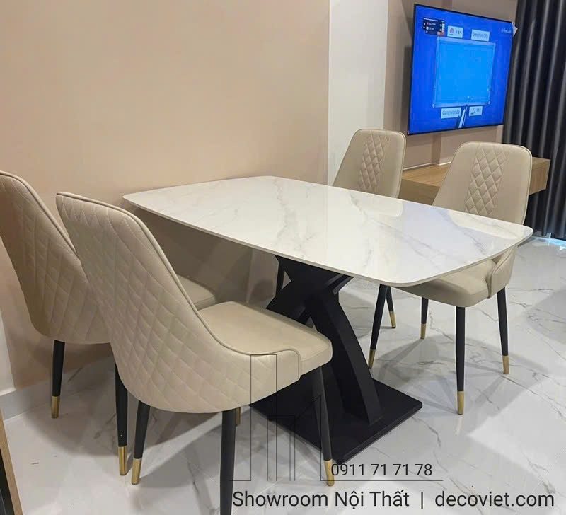Bàn Ăn Mặt Đá 4 Ghế Giá Rẻ 2472S