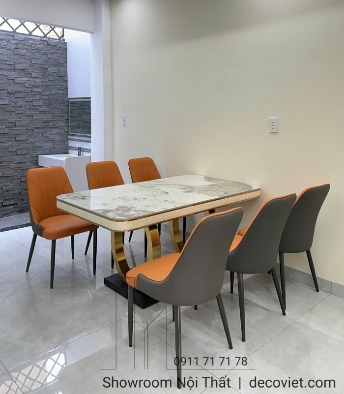 Bàn Ăn Mặt Đá 6 Ghế 2505S