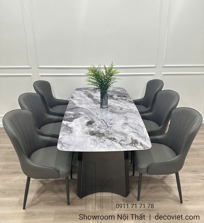 Bàn Ăn Mặt Đá 6 Ghế 2641S