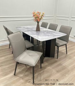 Bàn Ăn Mặt Đá 6 Ghế 2901S