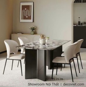 Bàn Ăn Mặt Đá 6 Người 2474S