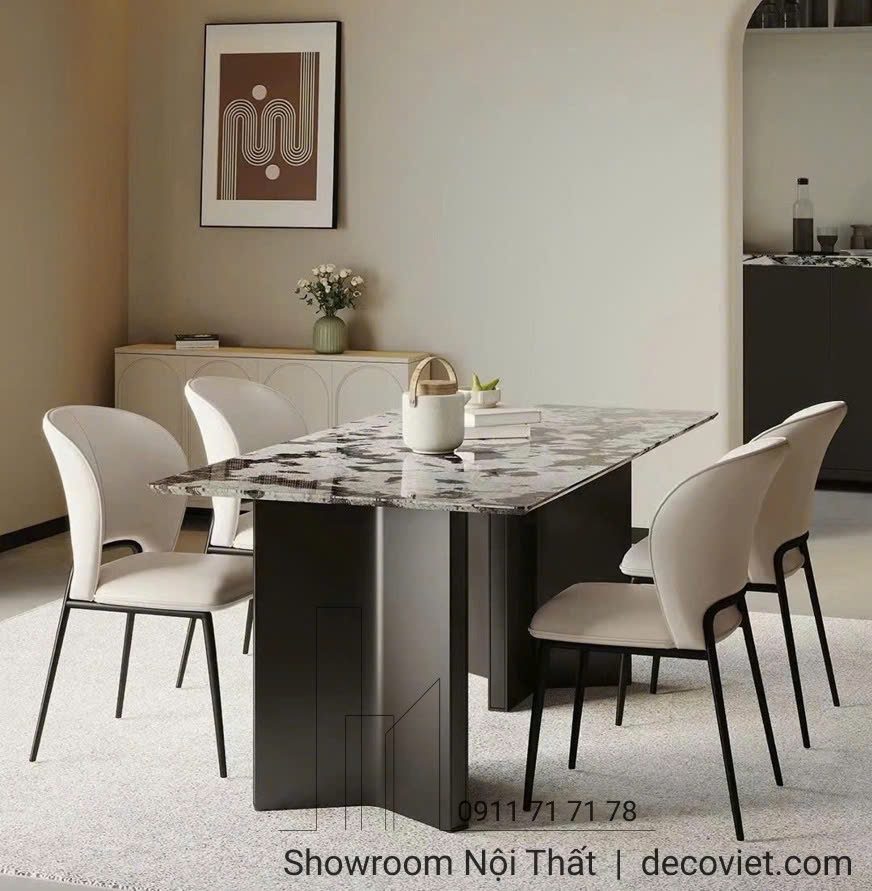 Bàn Ăn Mặt Đá 6 Người 2474S