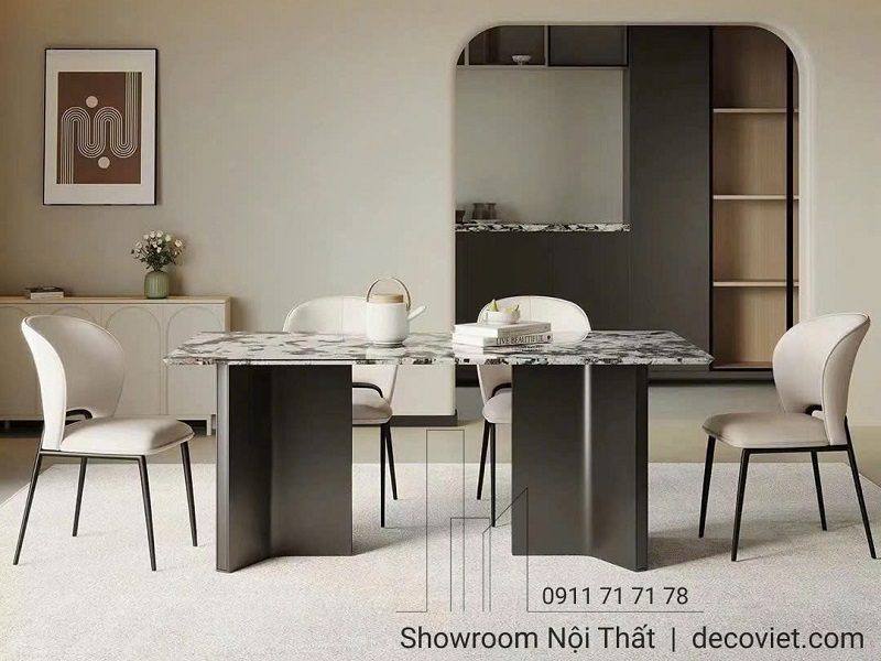 Bàn Ăn Mặt Đá 6 Người 2474S