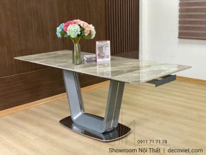 Bàn Ăn Mặt Đá Kéo Dài 8 Ghế 3044S