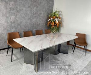 Bàn Ăn Mặt Đá Nhập Khẩu 2m4 2407S