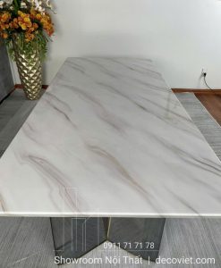 Bàn Ăn Mặt Đá Nhập Khẩu 2m4 2407S